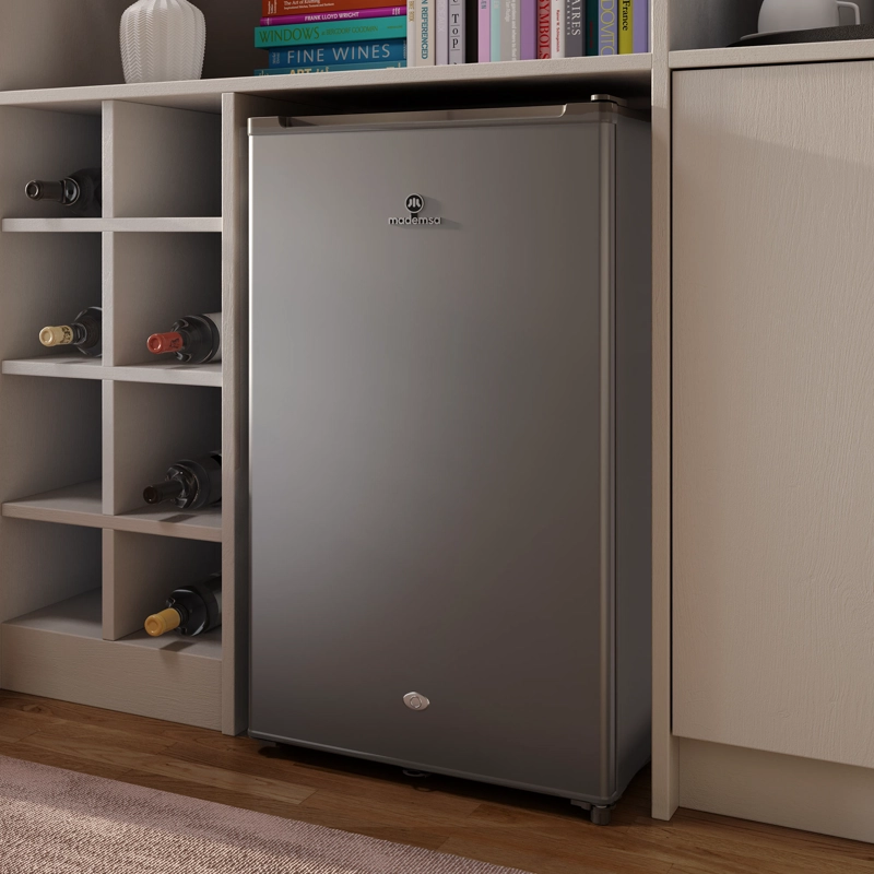FRIGOBAR 90L FRIO DIRECTO CON LLAVE Y LUZ LED MMB90S SILVER - 8