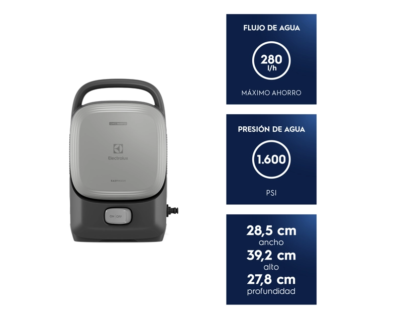 HIDROLAVADORA ELECTROLUX 1400W EFFICIENT EASYWASH QWS1600 - 4