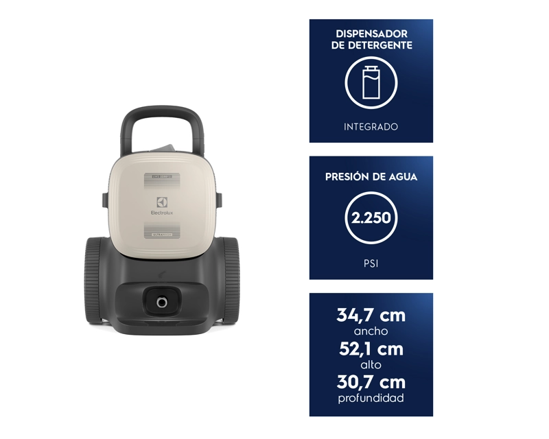 HIDROLAVADORA ELECTROLUX 1800W EFFICIENT ULTRAWASH UWS2250 - 3