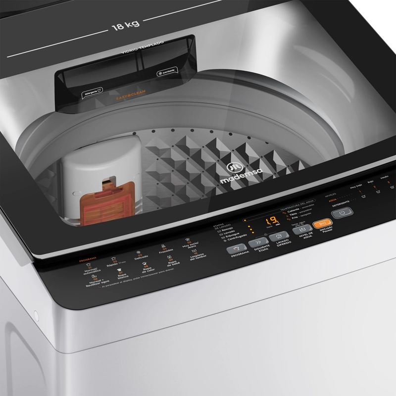 LAVADORA AUTOMATICA 18KG CARGA SUPERIOR MDWMT18W BLANCA - 10