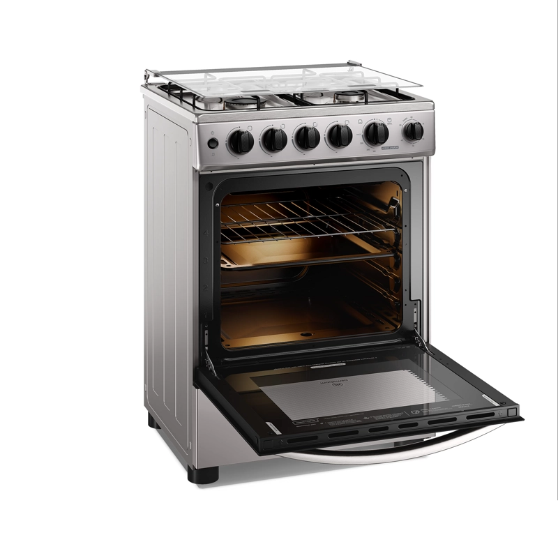 COCINA A GAS 4 PLATOS HORNO VAPOR Y TEMPORIZADOR FM4TSC SILVER - 5