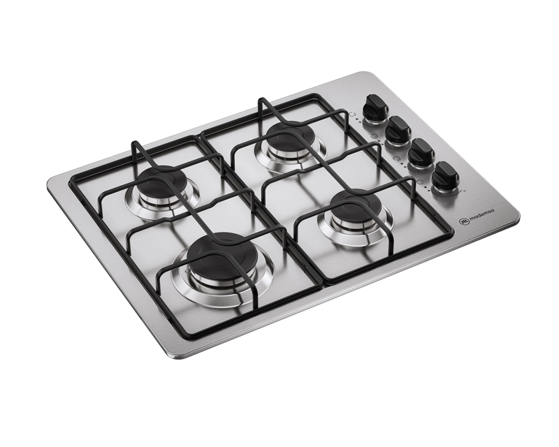 ENCIMERA A GAS 4 PLATOS ENCENDIDO AUTOMATICO KM4NX INOX - 9
