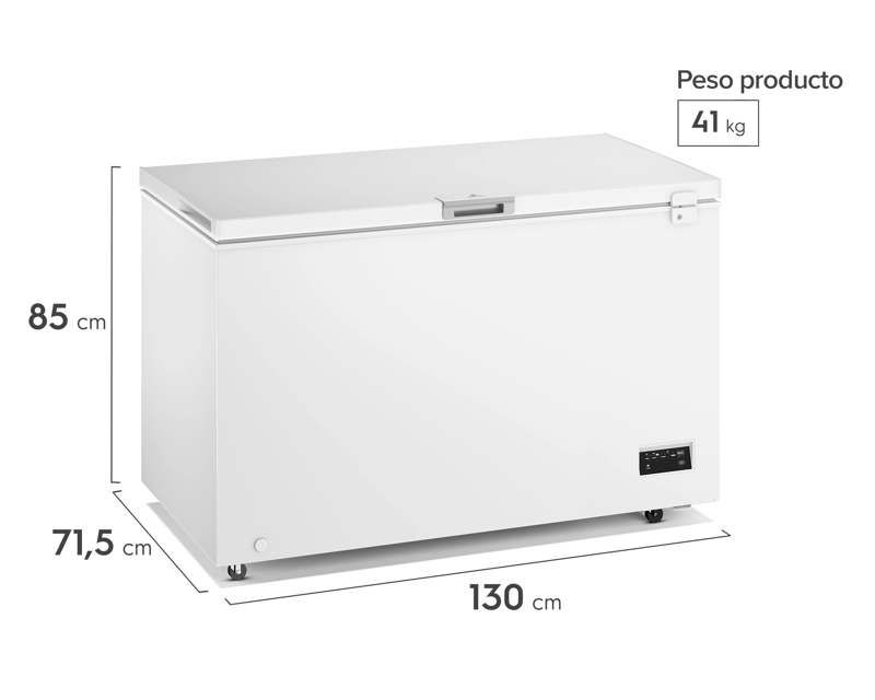 CONGELADOR FREEZER HORIZONTAL DUAL 371L INVERTER FRIO DIRECTO M400DI - 5