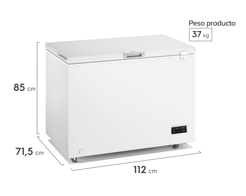 CONGELADOR FREEZER HORIZONTAL DUAL 308L INVERTER FRIO DIRECTO M300DI - 6