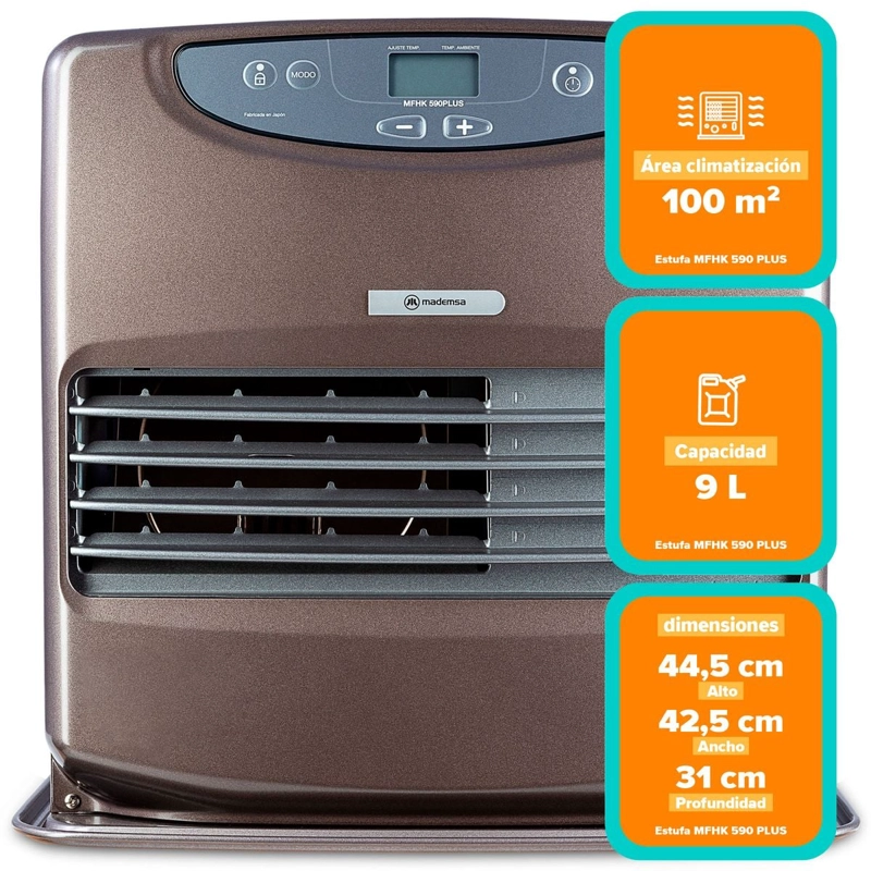 ESTUFA A PARAFINA LASER MADEMSA MFHK 590 PLUS - 3