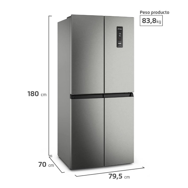 REFRIGERADOR FENSA 401L NO FROST 4 PUERTAS INVERTER DQ79SU - 2