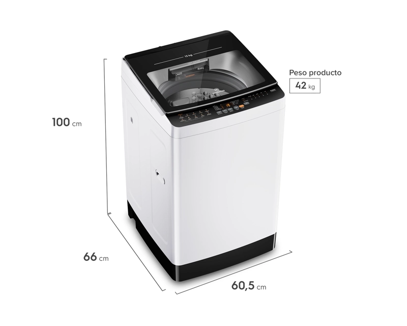 LAVADORA AUTOMATICA 15KG CARGA SUPERIOR MDWMT15W BLANCA - 2