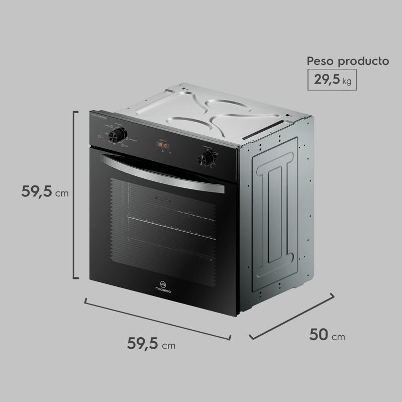 HORNO EMPOTRABLE ELE CTRICO 59L CONVECTOR Y TEMPORIZADOR OM6CB - 2