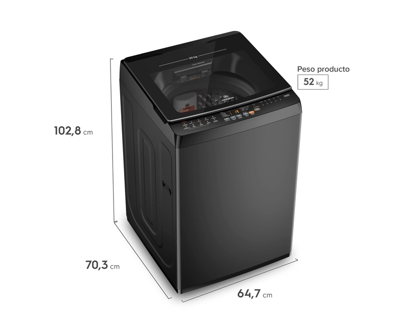 LAVADORA AUTOMATICA 20KG CARGA SUPERIOR MDWMT20O ONIX - 2