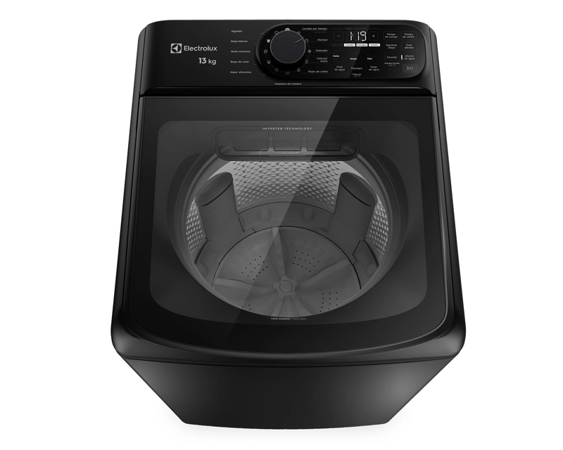 LAVADORA AUTOMATICA 13KG CARGA SUPERIOR INVERTER EMTL13IB NEGRA - 4