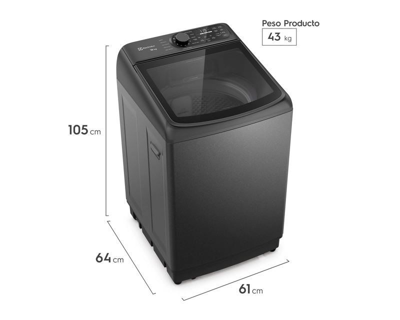 LAVADORA AUTOMATICA 16KG CARGA SUPERIOR INVERTER EMTL16IO ONIX - 2