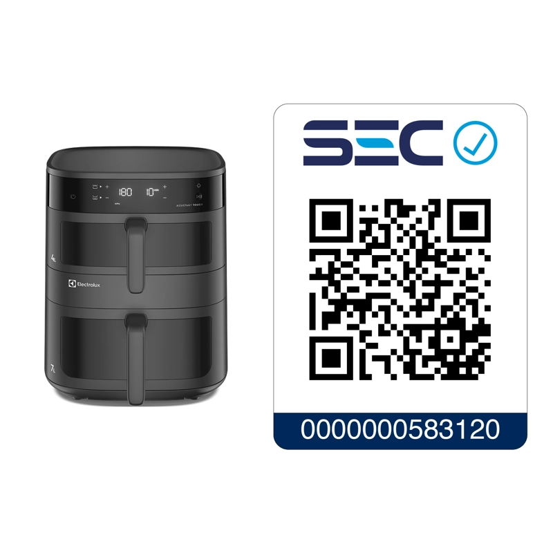 FREIDORA DE AIRE 11L DIGITAL DUAL DOBLE CESTA 2500W EAF190 - 6