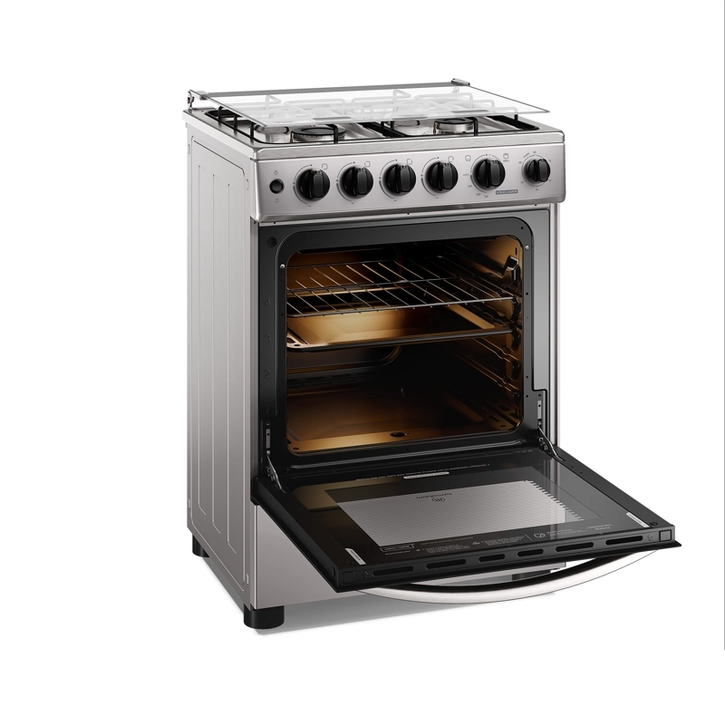 COCINA A GAS 4 PLATOS HORNO VAPOR Y TEMPORIZADOR FM4TSC SILVER - 5
