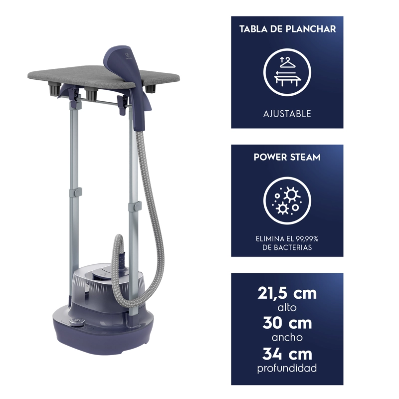 PLANCHA A VAPOR VERTICAL 2,5L 1800W CON TABLA DE PLANCHAR EGS20 - 3