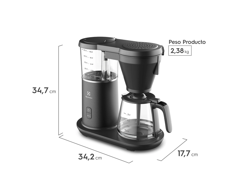 CAFETERA PROGRAMABLE 1,25L JARRA VIDRIO 1600W CMP70 - 2