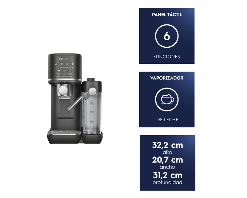 CAFETERA ESPRESSO 1,25L DIGITAL CAPSULA Y MOLIDO 1350W ECM70 - 3