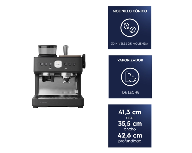 CAFETERA ESPRESSO BARISTA 3L MOLINILLO 2200W ECM90 - 3