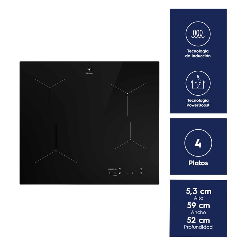ENCIMERA A INDUCCION 4 PLATOS VITROCERAMICA IE6LP - 4