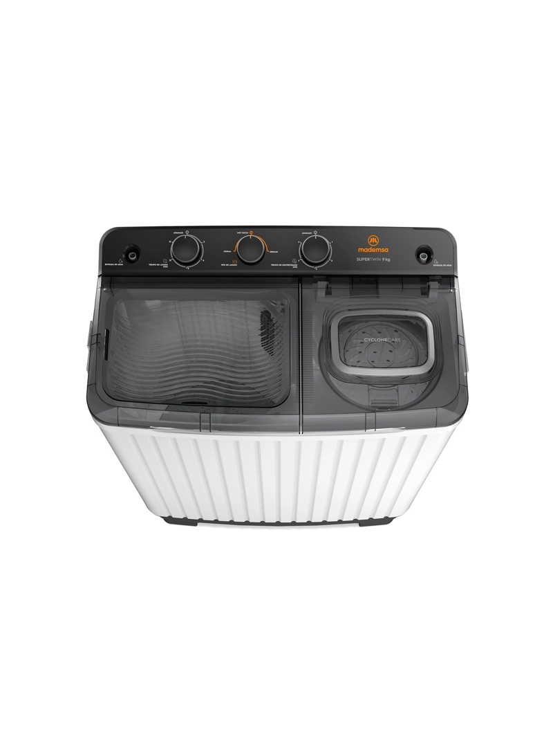 LAVADORA SEMI AUTOMATICA MADEMSA 9KG CARGA SUPERIOR MWMSAT9W - 4
