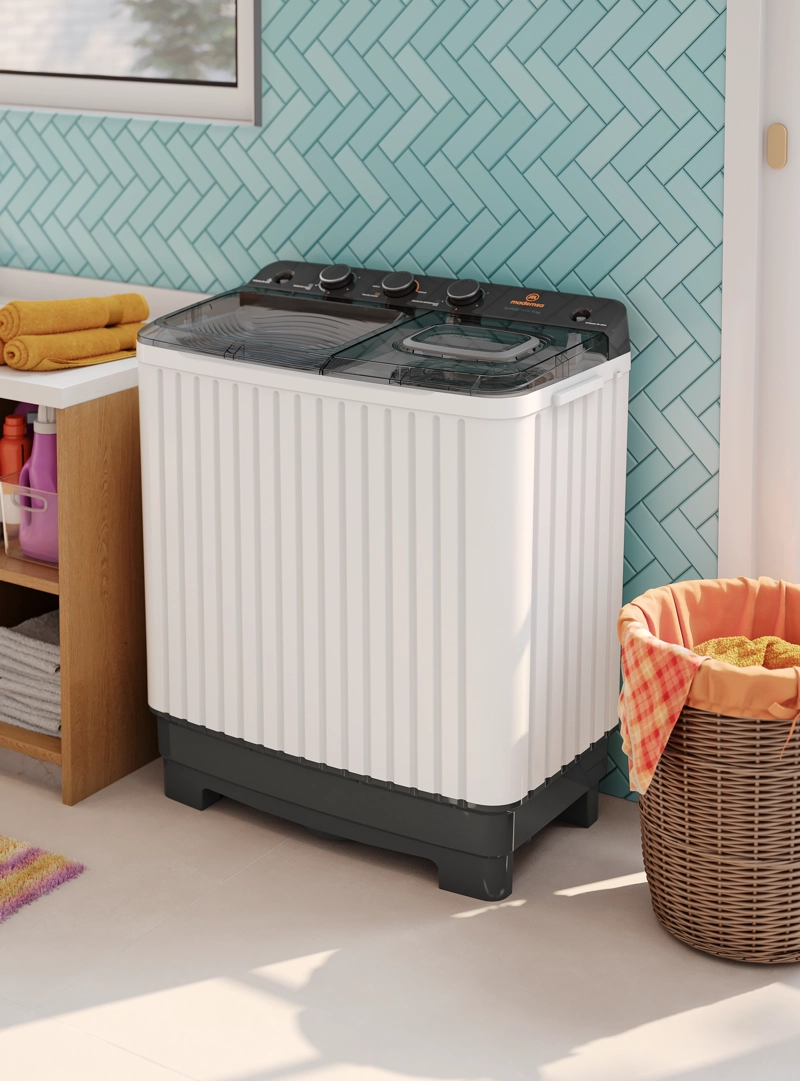 LAVADORA SEMI AUTOMATICA MADEMSA 9KG CARGA SUPERIOR MWMSAT9W - 6