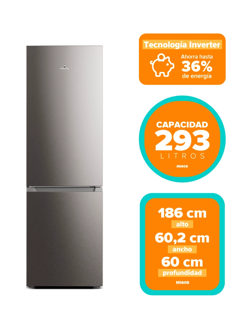 REFRIGERADOR 293L NO FROST BOTTOM FREEZER INVERTER MI60S - 3