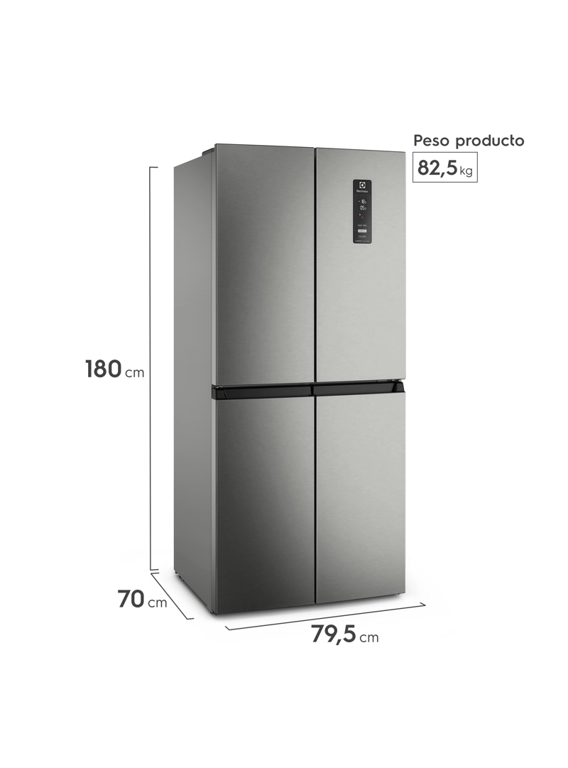 REFRIGERADOR 420L NO FROST MULTIDOOR INVERTER DQ79SU INOX - 2