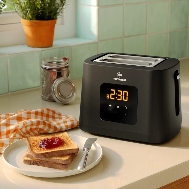 TOSTADOR ELE CTRICO 2 REBANADAS 8 NIVELES DE TOSTADO 860W MTS60 - 5