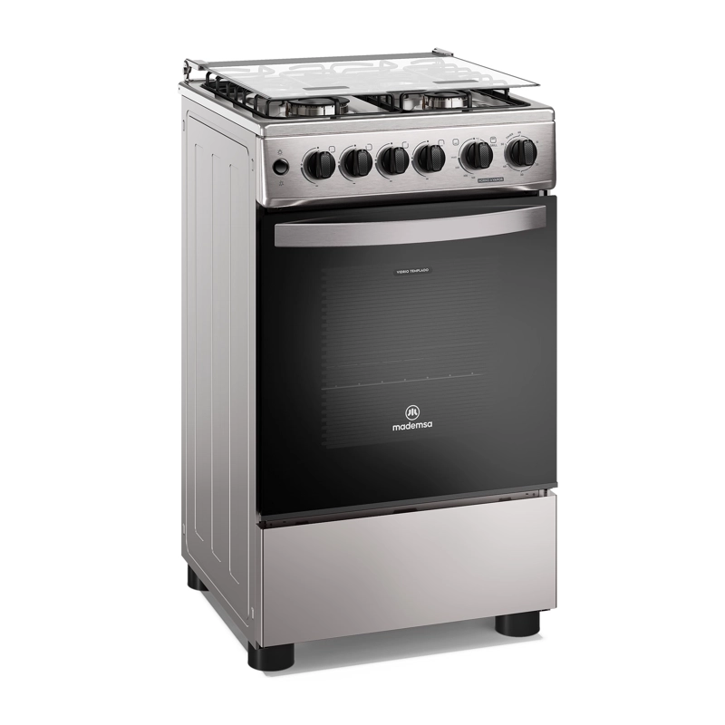 COCINA A GAS 4 PLATOS HORNO VAPOR Y GRILL FM4FSC INOX - 4