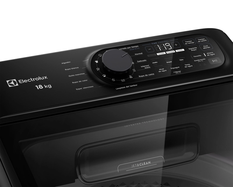 LAVADORA AUTOMATICA 18KG CARGA SUPERIOR INVERTER EMTL18IB NEGRA - 7