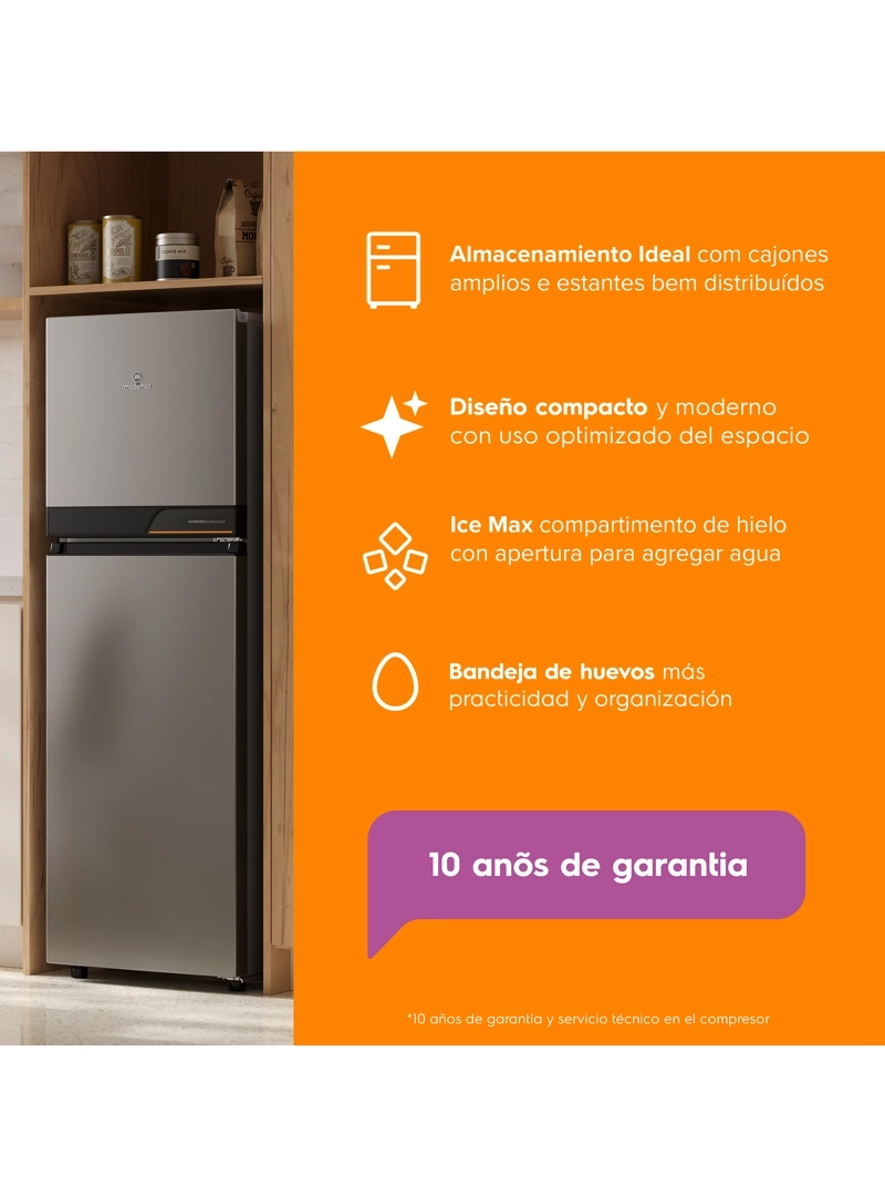 REFRIGERADOR 190L NO FROST TOP FREEZER INVERTER ALTUS 1200IS - 7