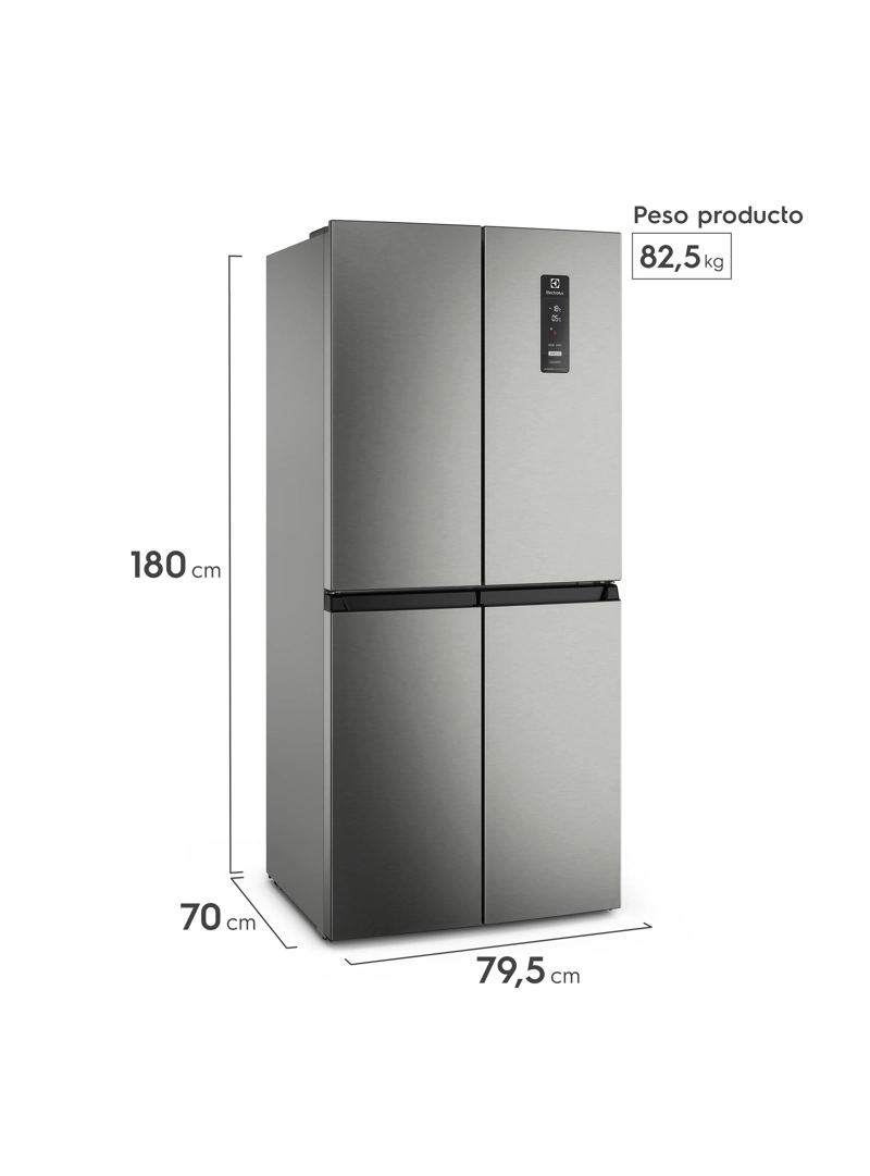 REFRIGERADOR FRENCH DOOR 420L NO FROST INVERTER DQ79SU INOX - 2