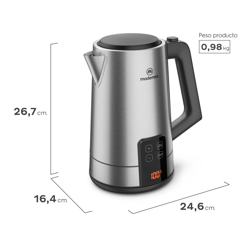 HERVIDOR ELE CTRICO 2L DIGITAL Y CONTROL DE TEMPERATURA MEK50 - 1