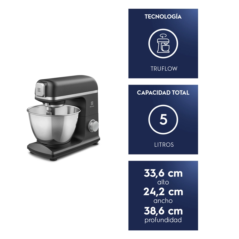 BATIDORA PLANETARIA 5L 6 VELOCIDADES 800W KMP70 - 3