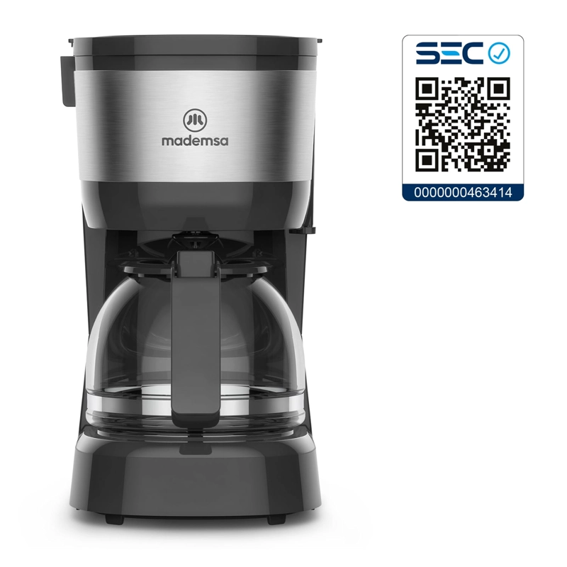 CAFETERA ELE CTRICA MADEMSA 0,6L JARRA DE VIDRIO 600W MCM10 - 8