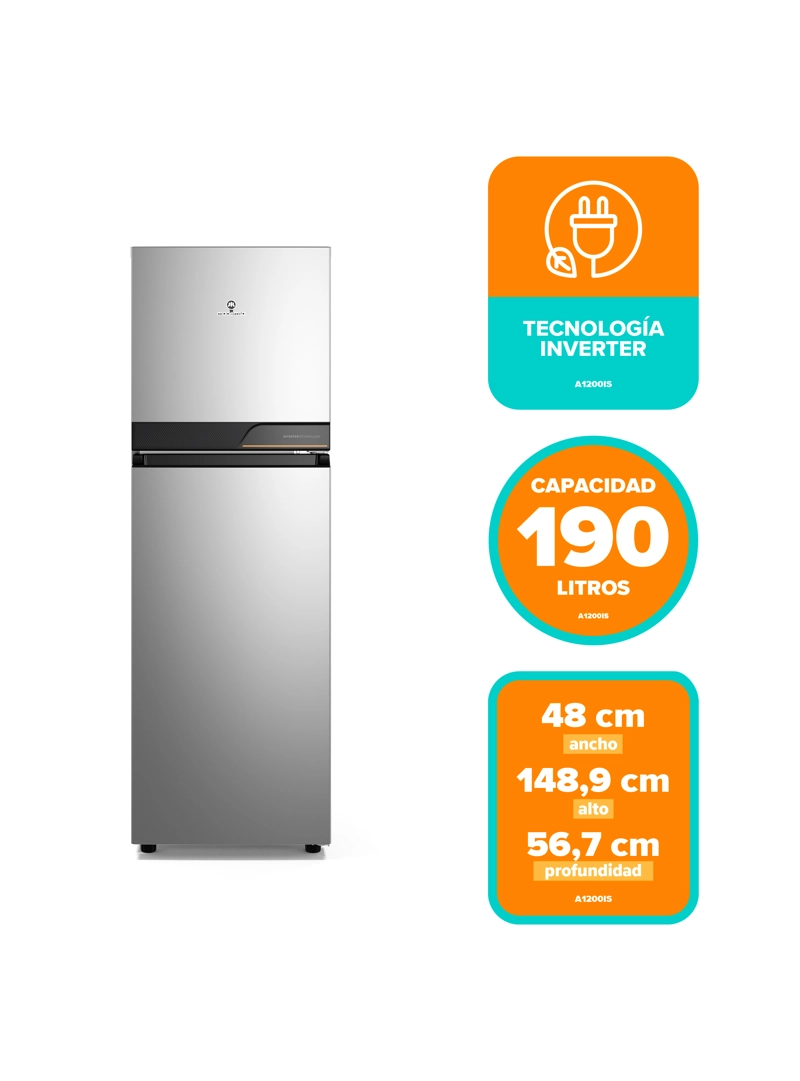 REFRIGERADOR 242L NO FROST TOP FREEZER INVERTER ALTUS 1250IS - 3