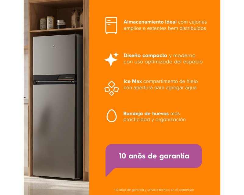 REFRIGERADOR 242L NO FROST TOP FREEZER INVERTER ALTUS 1250IS - 6