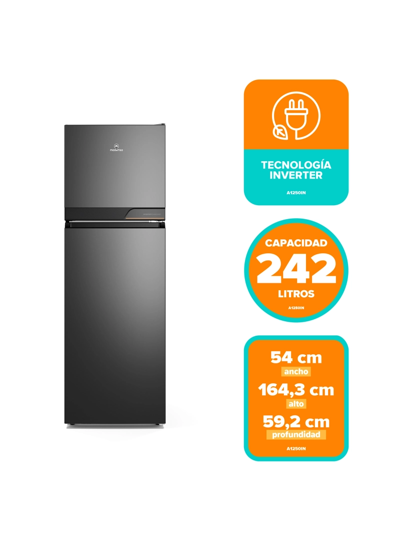 REFRIGERADOR 242L NO FROST TOP FREEZER INVERTER ALTUS 1250IN - 3
