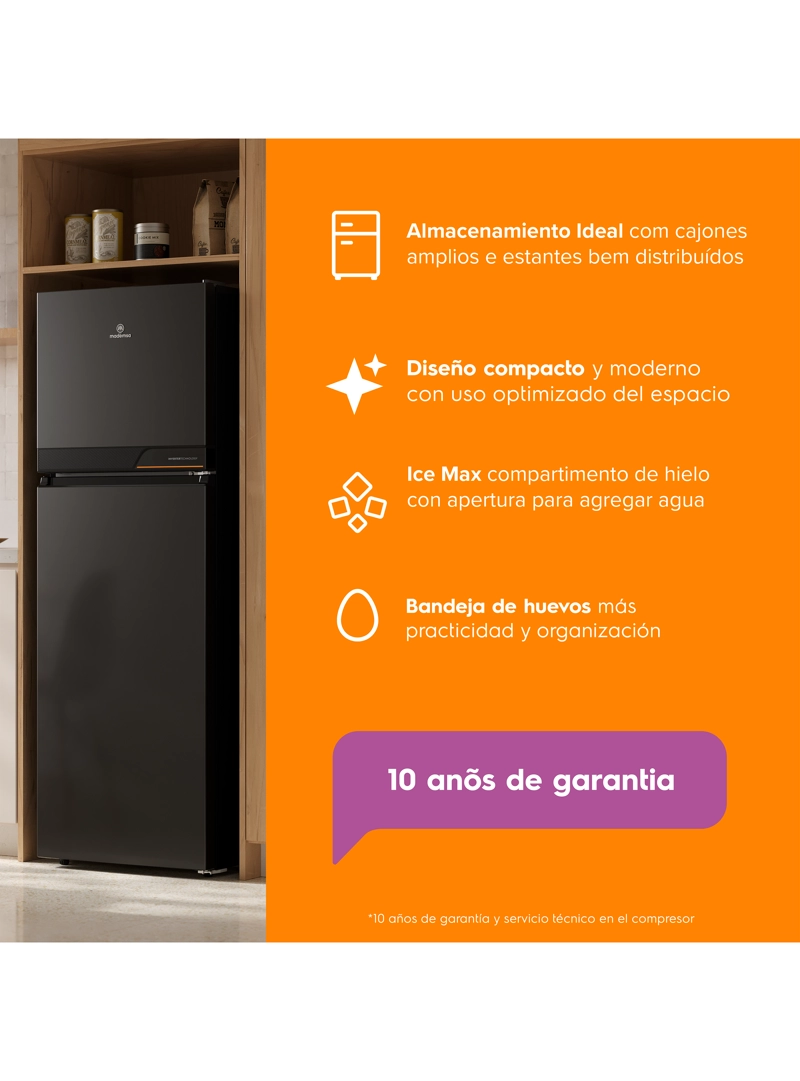 REFRIGERADOR 242L NO FROST TOP FREEZER INVERTER ALTUS 1250IN - 7