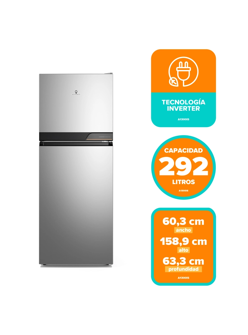 REFRIGERADOR 292L NO FROST TOP FREEZER INVERTER ALTUS 1300IS - 3