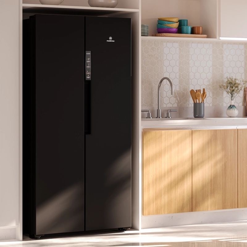 REFRIGERADOR 430L NO FROST SIDE BY SIDE INVERTER MAS430B NEGRO - 8