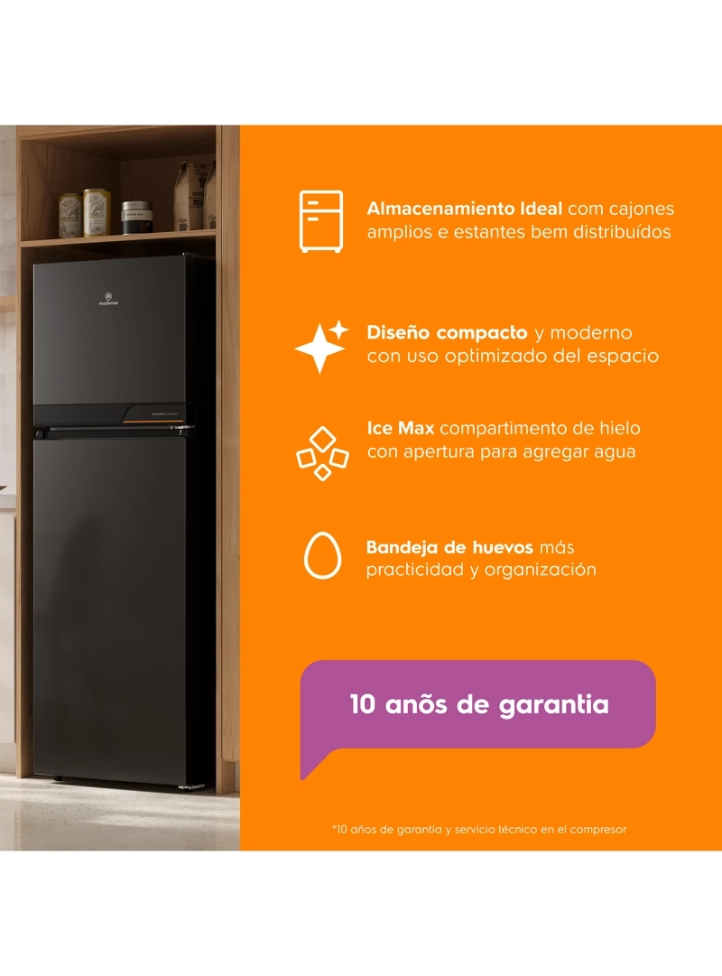 REFRIGERADOR 242L NO FROST TOP FREEZER INVERTER ALTUS 1250IN - 7