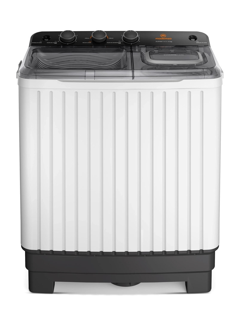 LAVADORA SEMI AUTOMATICA MADEMSA 6KG CARGA SUPERIOR MWMSAT6W - 1