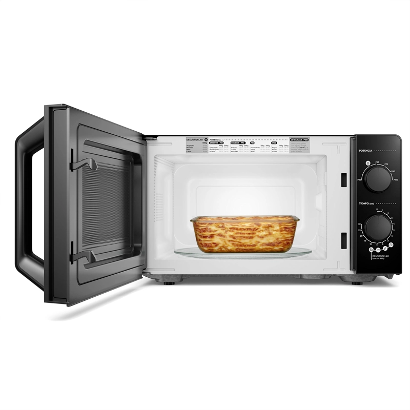 MICROONDAS MADEMSA 20 LITROS MANUAL 6 NIVELES DE POTENCIA MM20AB NEGRO - 6