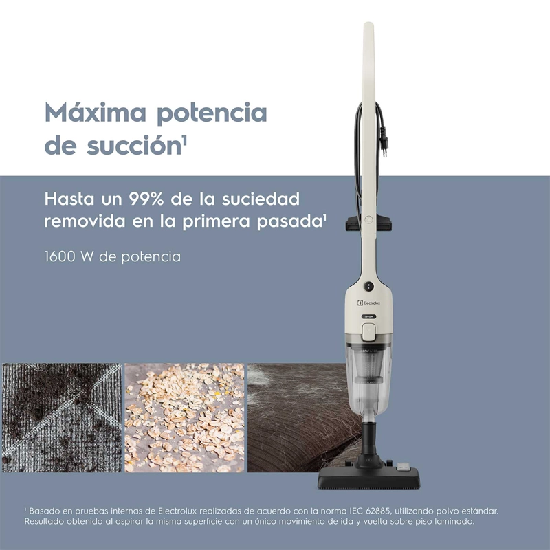 ASPIRADORA VERTICAL CON CABLE ELECTROLUX 1600W 2 EN 1 CON FILTRO HEPA STK24 - 7