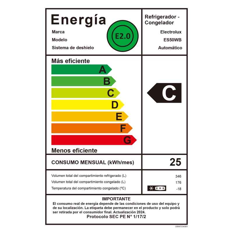 REFRIGERADOR 522L NO FROST SIDE BY SIDE INVERTER ES50WB BLACK - 14