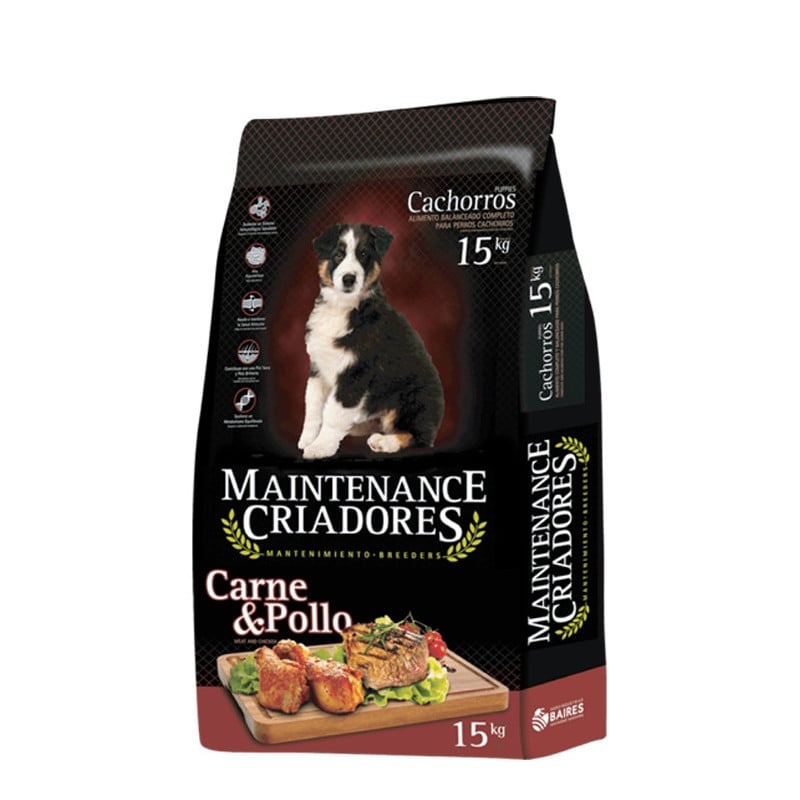ALIMENTO SECO PERROS CACHORRO MAITENANCE CRIADORES 15 + 2 KG MAINTENANSE - 1