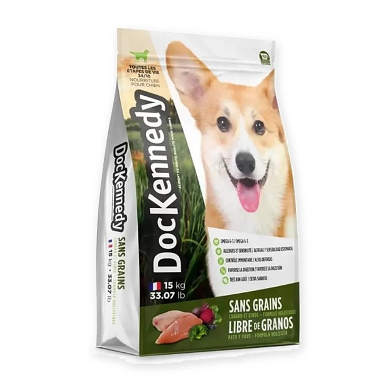 DOCKENNEDY LIBRE DE GRANOS PATO-PAVO 15 KG - 1