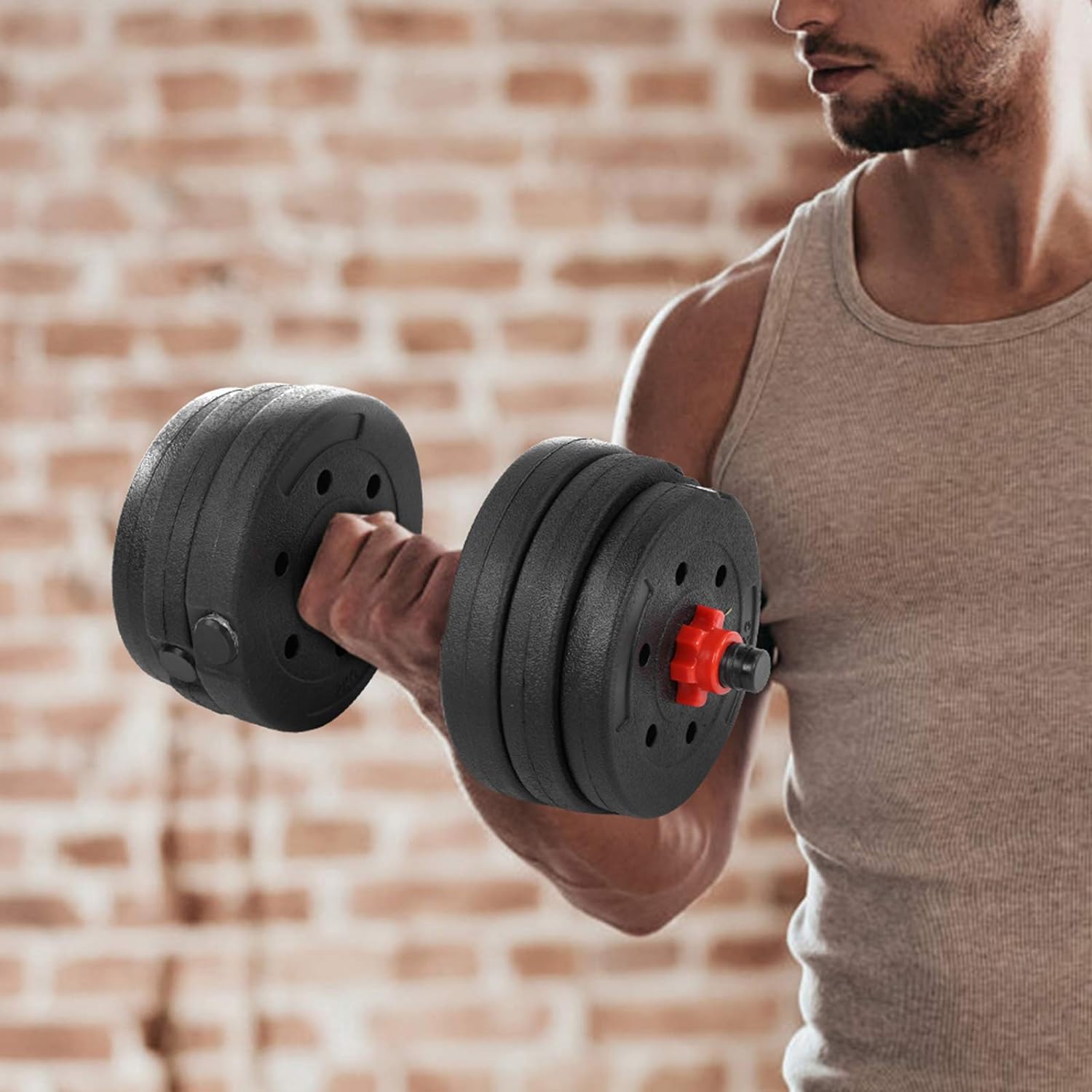 SET BODYTRAINER MANCUERNA AJUSTABLE MAS EXTENSIÓN 15 KG - 4