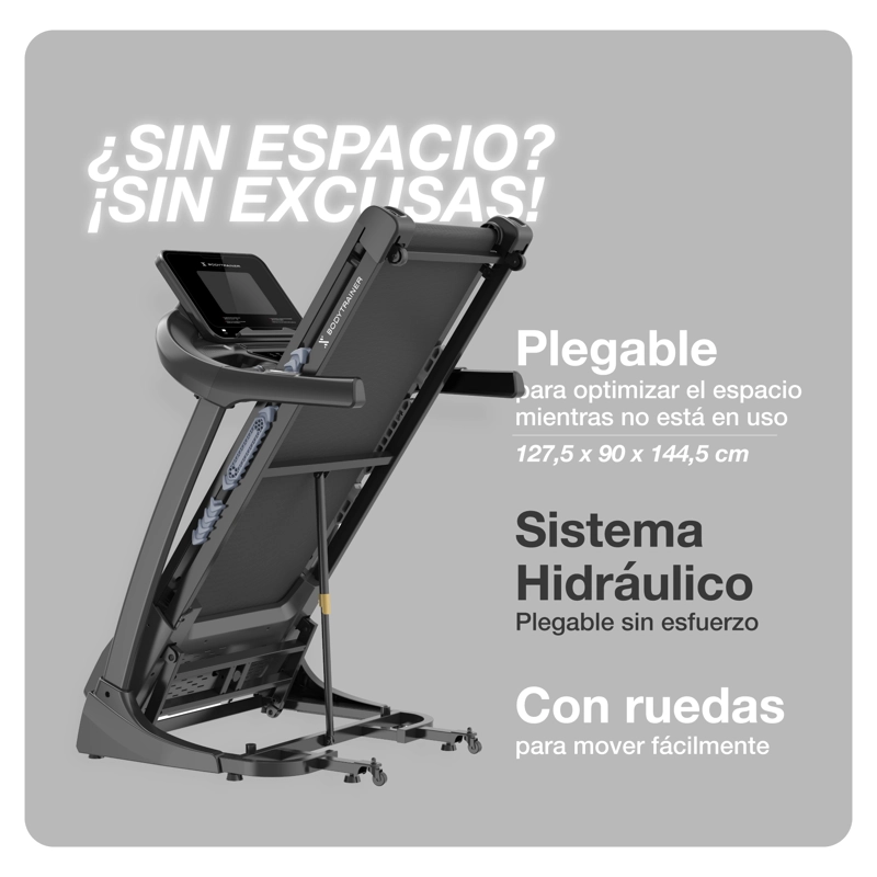 TROTADORA CON PANTALLA BODYTRAINER RN820 20 KM/H CON APPS - 5