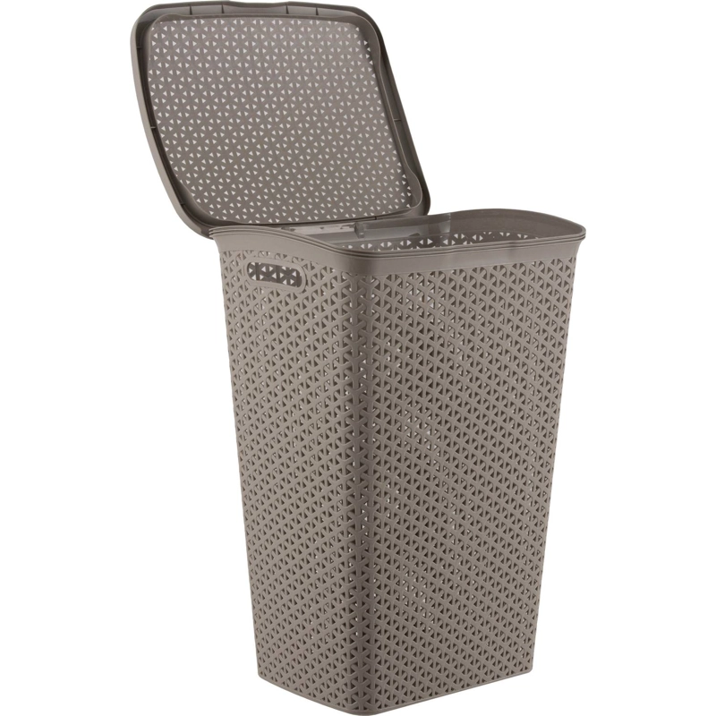 CESTO CANASTO PARA ROPA BALI 55 LITROS CON TAPA - 2